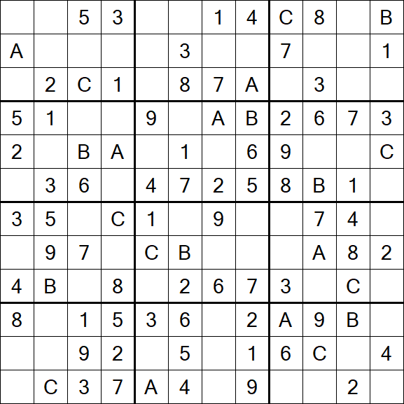 Sudoku 12x12 - Easy