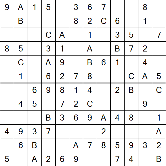 Sudoku 12x12 - Easy