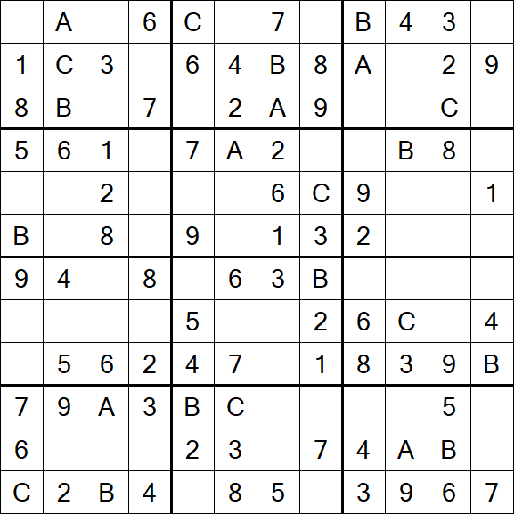 Sudoku 12x12 - Fácil
