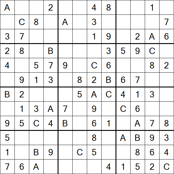 Sudoku 12x12 - Fácil