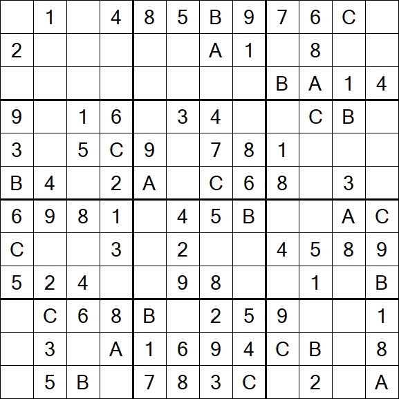 Sudoku 12x12 - Fácil