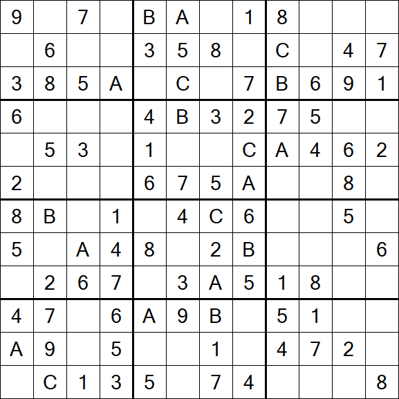Sudoku 12x12 - Fácil
