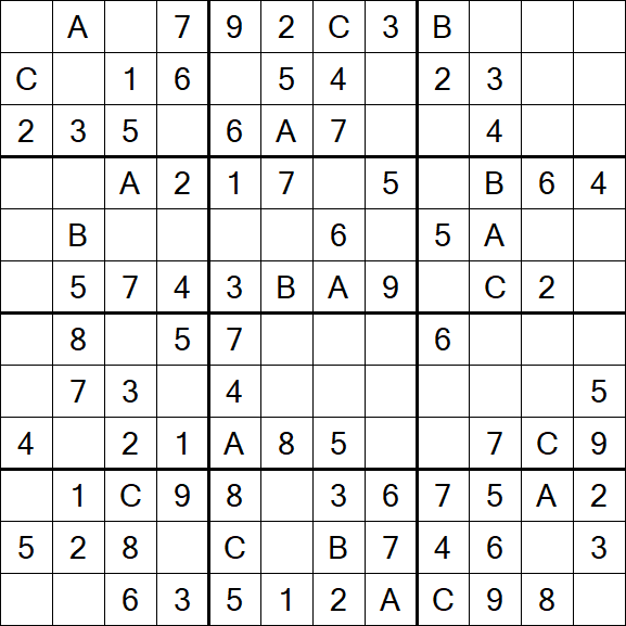 Sudoku 12x12 - Fácil