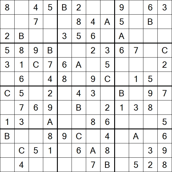 Sudoku 12x12 - Simple