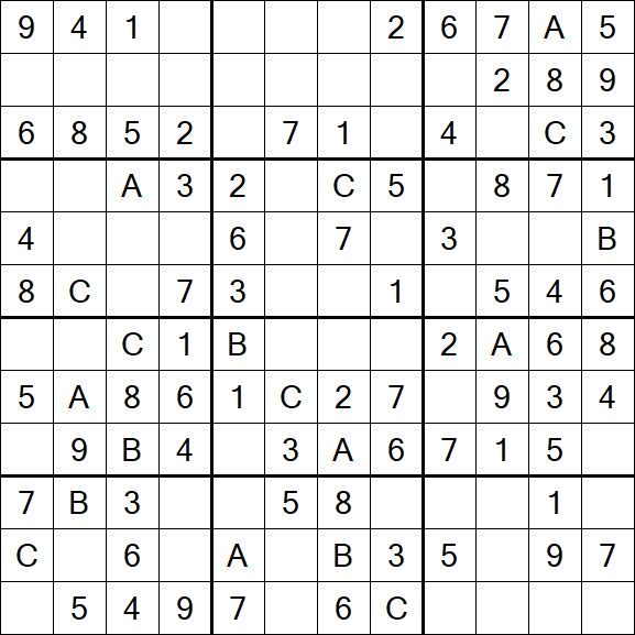 Sudoku 12x12 - Fácil