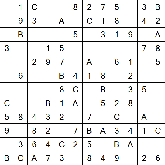 Sudoku 12x12 - Fácil
