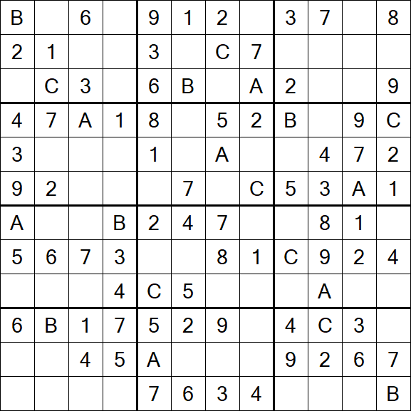 Sudoku 12x12 - Fácil