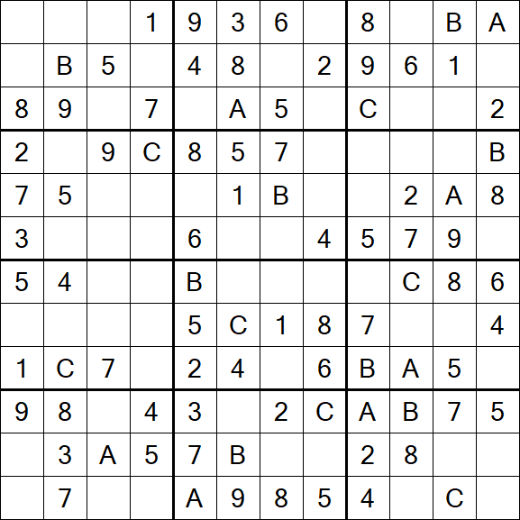 Sudoku 12x12 - Fácil