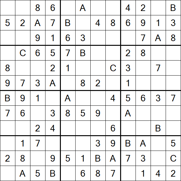 Sudoku 12x12 - Fácil