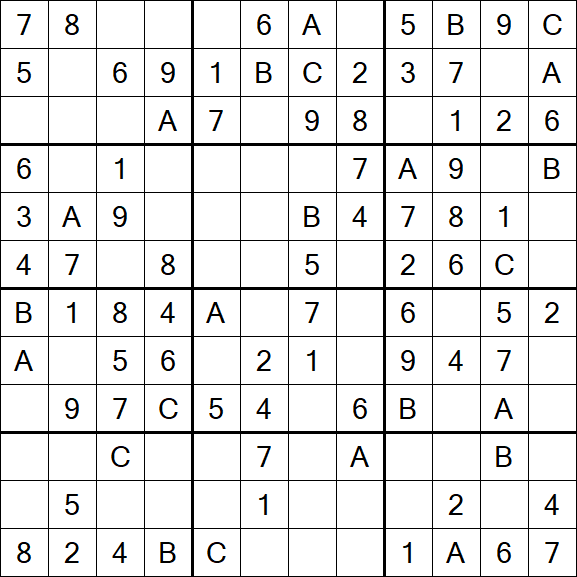 Sudoku 12x12 - Fácil