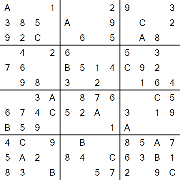 Sudoku 12x12 - Fácil