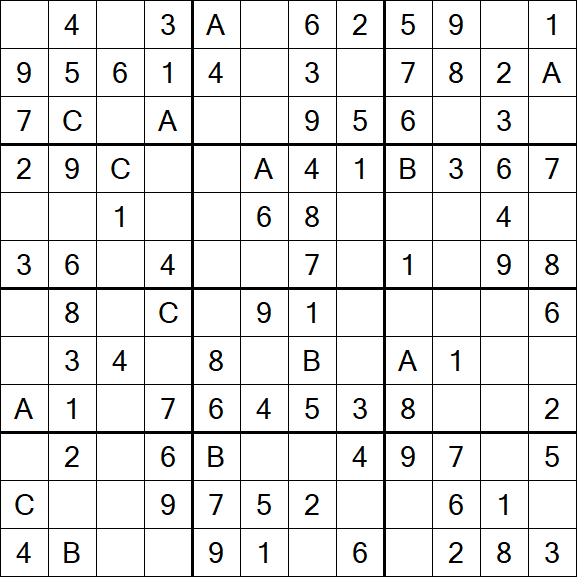 Sudoku 12x12 - Fácil