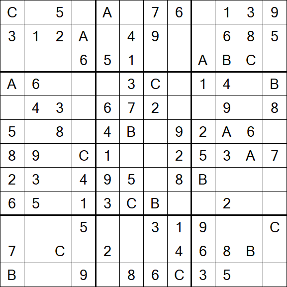 Sudoku 12x12 - Fácil