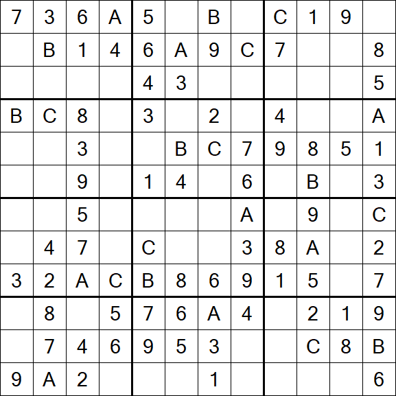 Sudoku 12x12 - Fácil