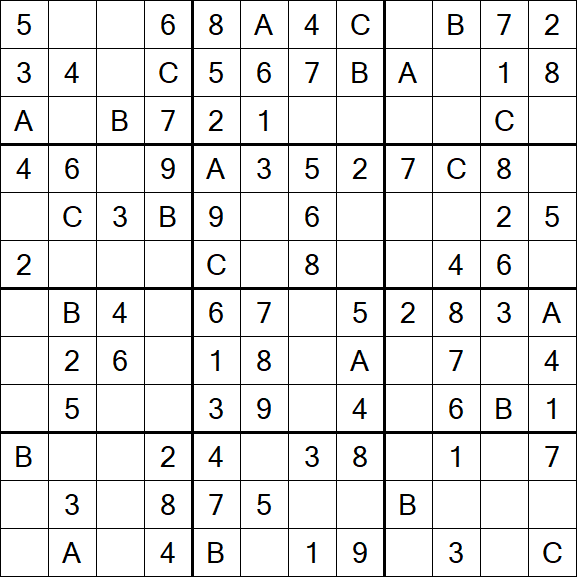 Sudoku 12x12 - Fácil