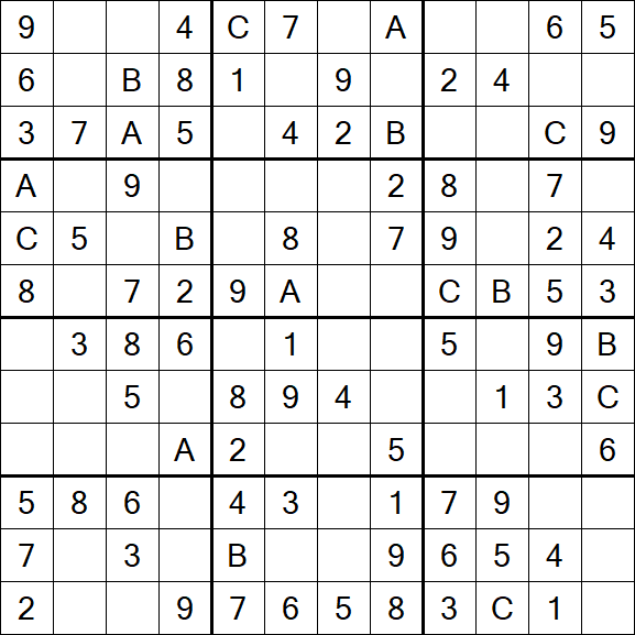 Sudoku 12x12 - Fácil