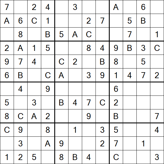 Sudoku 12x12 - Fácil