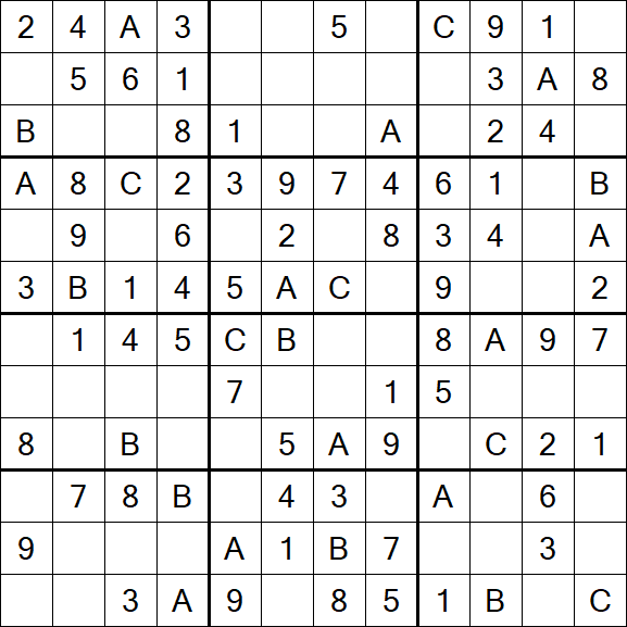 Sudoku 12x12 - Fácil