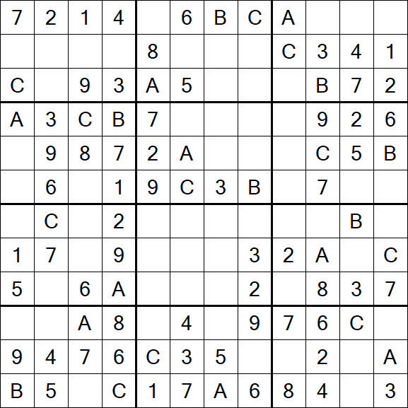 Sudoku 12x12 - Fácil