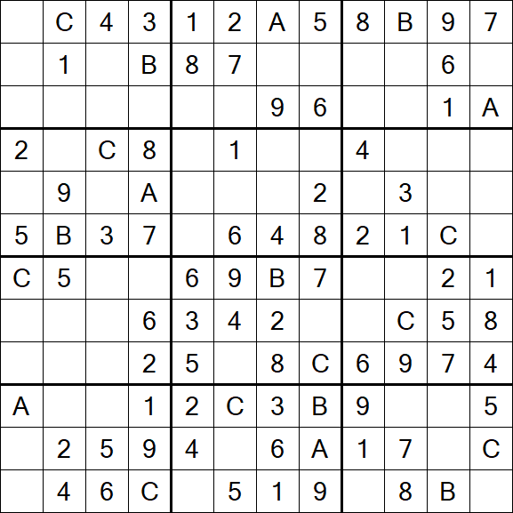 Sudoku 12x12 - Fácil