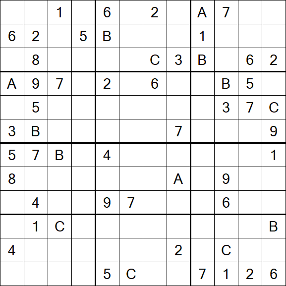 Sudoku 12x12 - Difficile