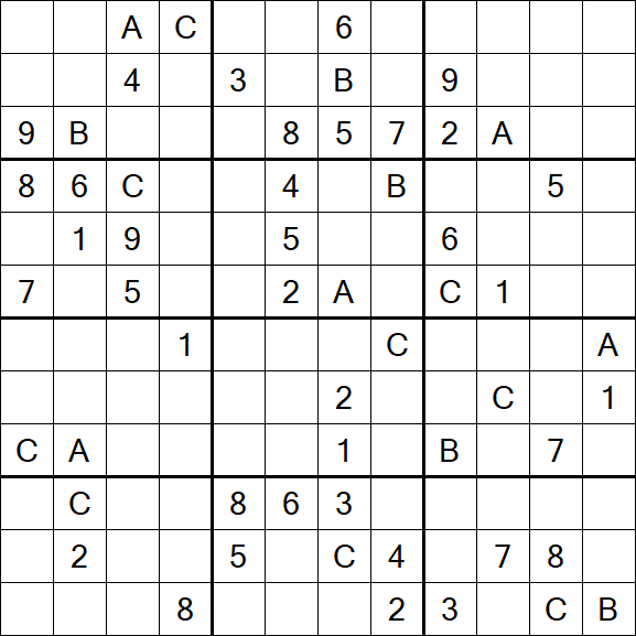 Sudoku 12x12 - Difficile