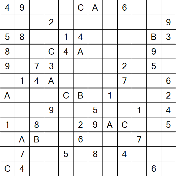 Sudoku 12x12 - Difícil