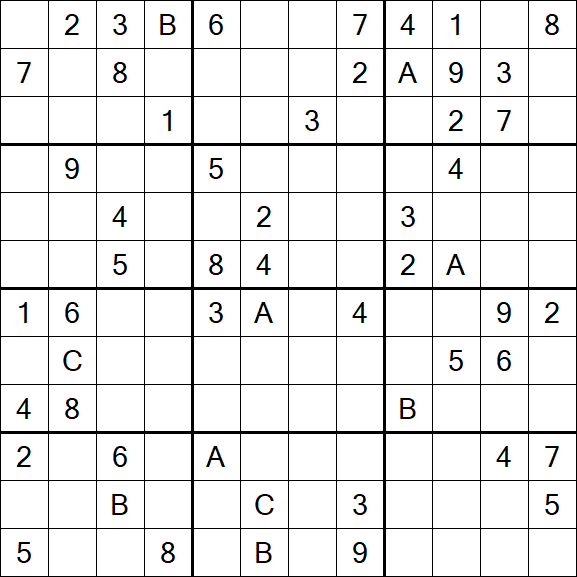 Sudoku 12x12 - Hard