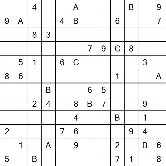 Sudoku 12x12 - Hard