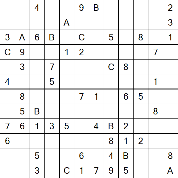 Sudoku 12x12 - Hard