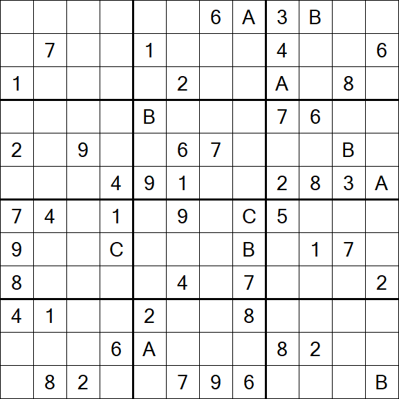 Sudoku 12x12 - Hard