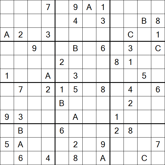Sudoku 12x12 - Hard