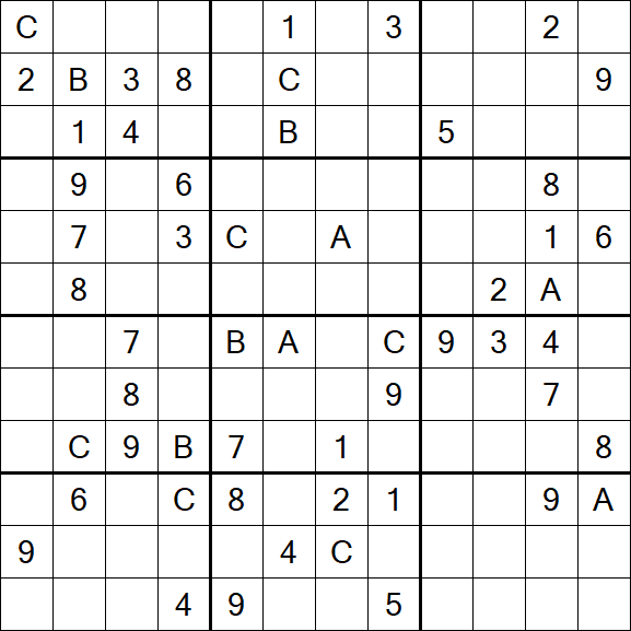 Sudoku 12x12 - Hard