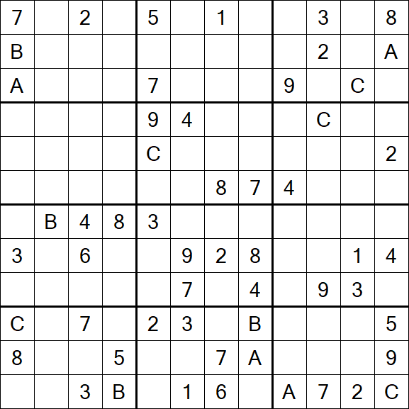 Sudoku 12x12 - Hard