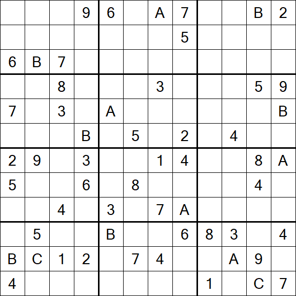 Sudoku 12x12 - Hard