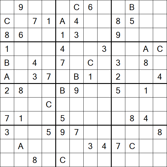 Sudoku 12x12 - Difficile