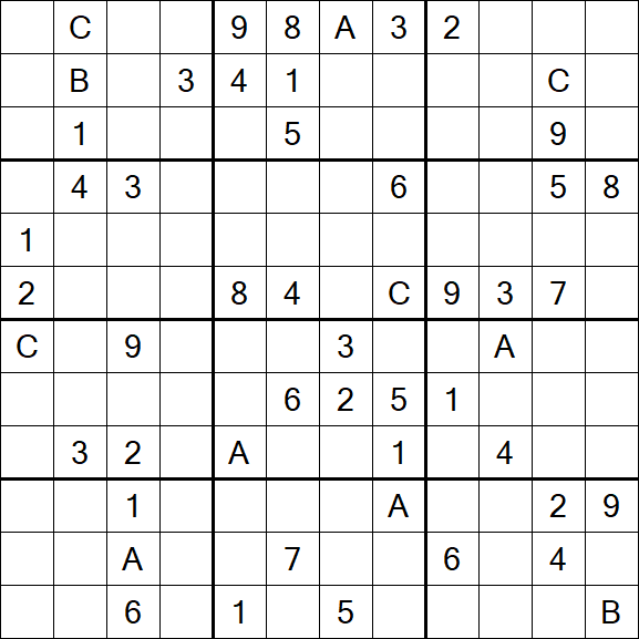 Sudoku 12x12 - Hard