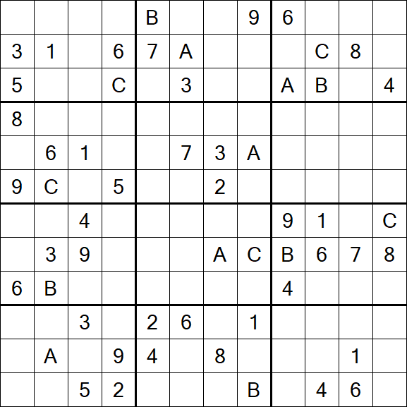 Sudoku 12x12 - Schwierig