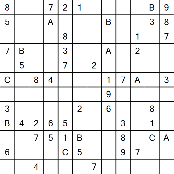 Sudoku 12x12 - Hard