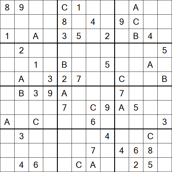 Sudoku 12x12 - Hard