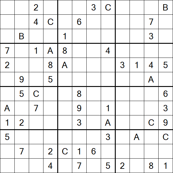 Sudoku 12x12 - Hard
