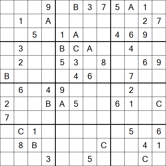 Sudoku 12x12 - Hard