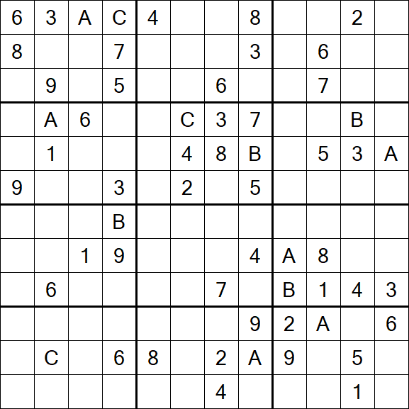 Sudoku 12x12 - Hard