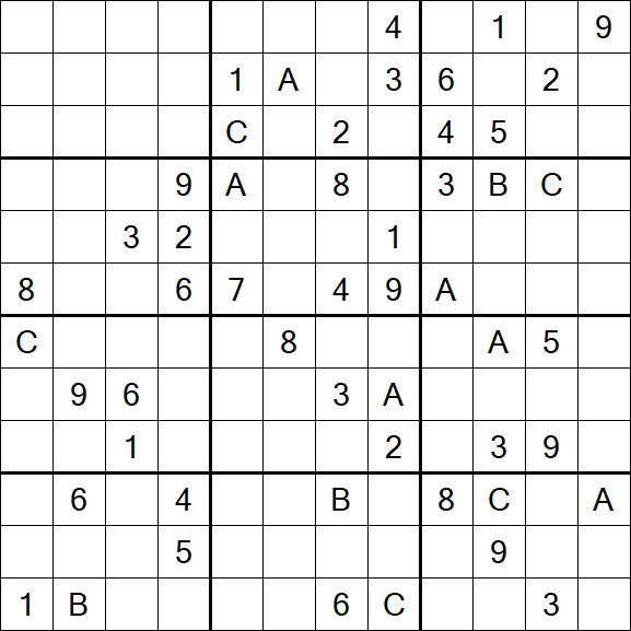 Sudoku 12x12 - Hard