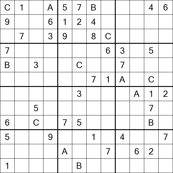 Sudoku 12x12 - Hard
