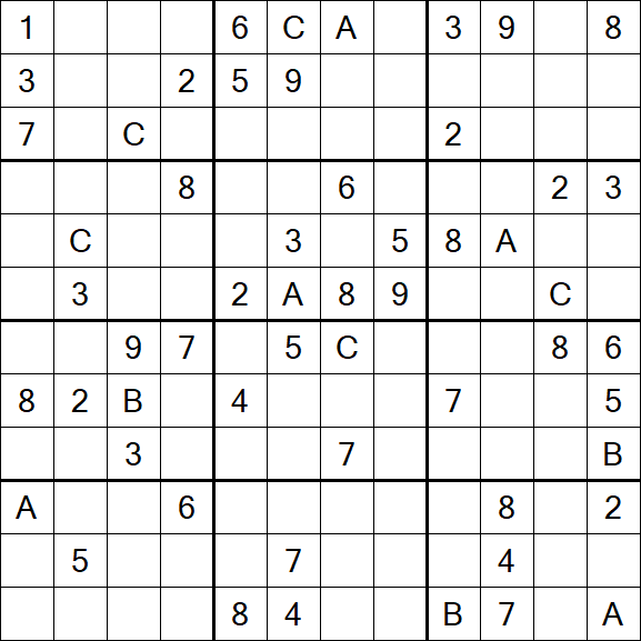 Sudoku 12x12 - Difficile