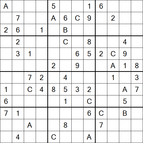 Sudoku 12x12 - Difficile