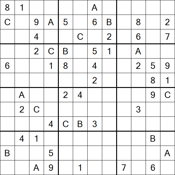 Sudoku 12x12 - Difficile