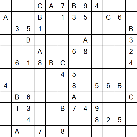 Sudoku 12x12 - Hard
