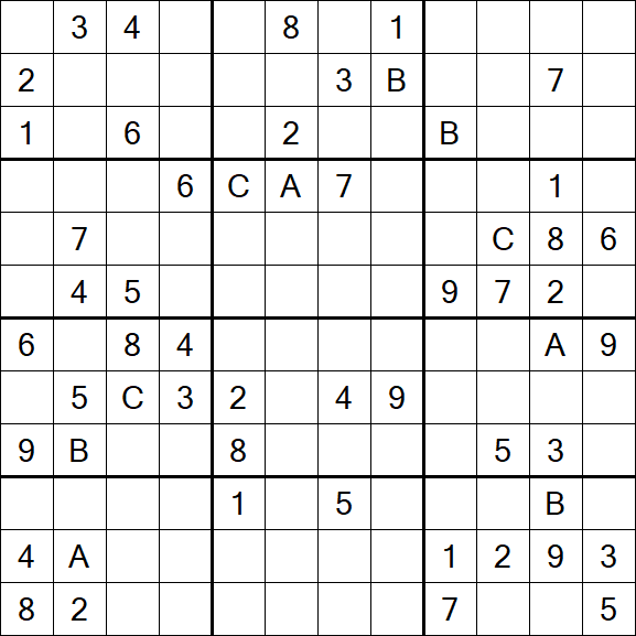 Sudoku 12x12 - Hard